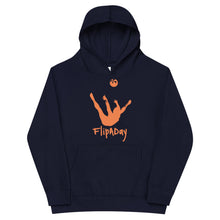 Load image into Gallery viewer, Kids Fleece Hoodie - Orange Trick Shot Logo