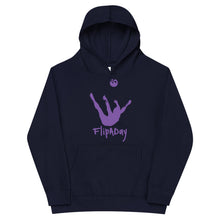 Load image into Gallery viewer, Kids Fleece Hoodie - Purple Trick Shot Logo