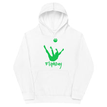 Load image into Gallery viewer, Kids Fleece Hoodie - Green Trick Shot Logo