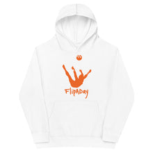 Load image into Gallery viewer, Kids Fleece Hoodie - Orange Trick Shot Logo