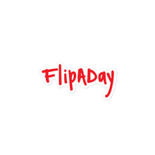 Load image into Gallery viewer, Sticker - Red "FlipADay"