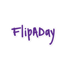 Load image into Gallery viewer, Sticker - Purple "FlipADay"