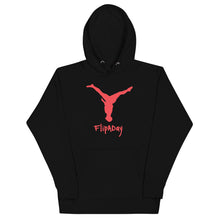 Load image into Gallery viewer, Unisex Hoodie - Red Split Leg Logo