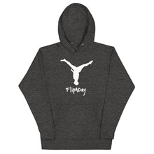 Load image into Gallery viewer, Unisex Hoodie - White Split Leg Logo