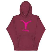 Load image into Gallery viewer, Unisex Hoodie - Pink Split Leg Logo
