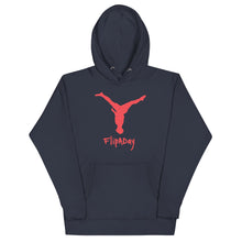 Load image into Gallery viewer, Unisex Hoodie - Red Split Leg Logo