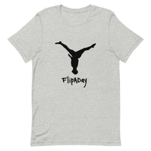 Load image into Gallery viewer, Short-Sleeve Unisex T-Shirt - Black Split Leg Logo