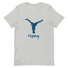 Load image into Gallery viewer, Short-Sleeve Unisex T-Shirt - Blue Split Leg Logo