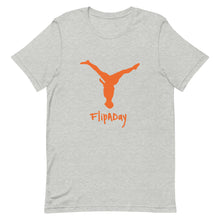 Load image into Gallery viewer, Short-Sleeve Unisex T-Shirt - Orange Split Leg Logo