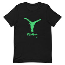 Load image into Gallery viewer, Short-Sleeve Unisex T-Shirt - Green Split Leg Logo