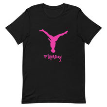 Load image into Gallery viewer, Short-Sleeve Unisex T-Shirt - Pink Split Leg Logo