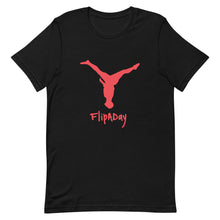 Load image into Gallery viewer, Short-Sleeve Unisex T-Shirt - Red Split Leg Logo