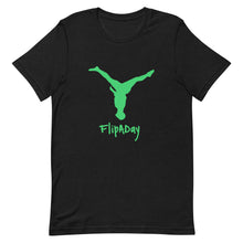 Load image into Gallery viewer, Short-Sleeve Unisex T-Shirt - Green Split Leg Logo