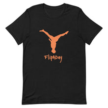 Load image into Gallery viewer, Short-Sleeve Unisex T-Shirt - Orange Split Leg Logo