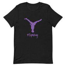 Load image into Gallery viewer, Short-Sleeve Unisex T-Shirt - Purple Split Leg Logo