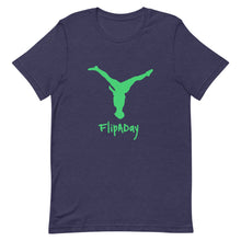 Load image into Gallery viewer, Short-Sleeve Unisex T-Shirt - Green Split Leg Logo