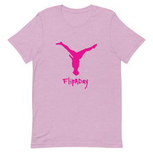 Load image into Gallery viewer, Short-Sleeve Unisex T-Shirt - Pink Split Leg Logo