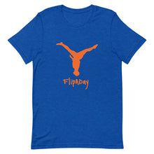 Load image into Gallery viewer, Short-Sleeve Unisex T-Shirt - Orange Split Leg Logo