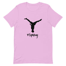 Load image into Gallery viewer, Short-Sleeve Unisex T-Shirt - Black Split Leg Logo