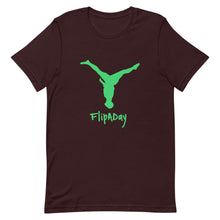 Load image into Gallery viewer, Short-Sleeve Unisex T-Shirt - Green Split Leg Logo