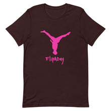 Load image into Gallery viewer, Short-Sleeve Unisex T-Shirt - Pink Split Leg Logo