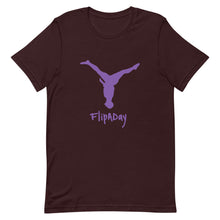 Load image into Gallery viewer, Short-Sleeve Unisex T-Shirt - Purple Split Leg Logo