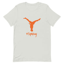 Load image into Gallery viewer, Short-Sleeve Unisex T-Shirt - Orange Split Leg Logo