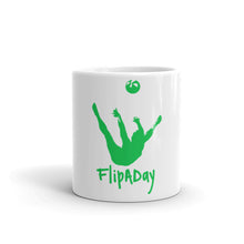 Load image into Gallery viewer, White glossy mug - Green Trick Shot Logo