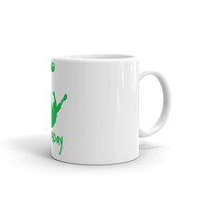Load image into Gallery viewer, White glossy mug - Green Trick Shot Logo