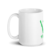 Load image into Gallery viewer, White glossy mug - Green Trick Shot Logo