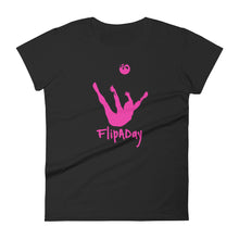 Load image into Gallery viewer, Women's Short Sleeve T-Shirt - Pink Trick Shot Logo