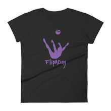 Load image into Gallery viewer, Women's Short Sleeve T-Shirt - Purple Trick Shot Logo