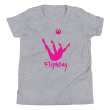Load image into Gallery viewer, Youth Short Sleeve T-Shirt - Pink Trick Shot Logo