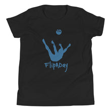 Load image into Gallery viewer, Youth Short Sleeve T-Shirt - Blue Trick Shot Logo