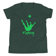 Load image into Gallery viewer, Youth Short Sleeve T-Shirt - Green Trick Shot Logo