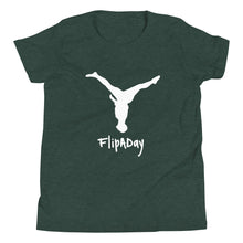 Load image into Gallery viewer, Youth Short Sleeve T-Shirt - White Split Leg Logo