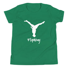 Load image into Gallery viewer, Youth Short Sleeve T-Shirt - White Split Leg Logo