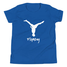 Load image into Gallery viewer, Youth Short Sleeve T-Shirt - White Split Leg Logo