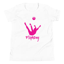Load image into Gallery viewer, Youth Short Sleeve T-Shirt - Pink Trick Shot Logo