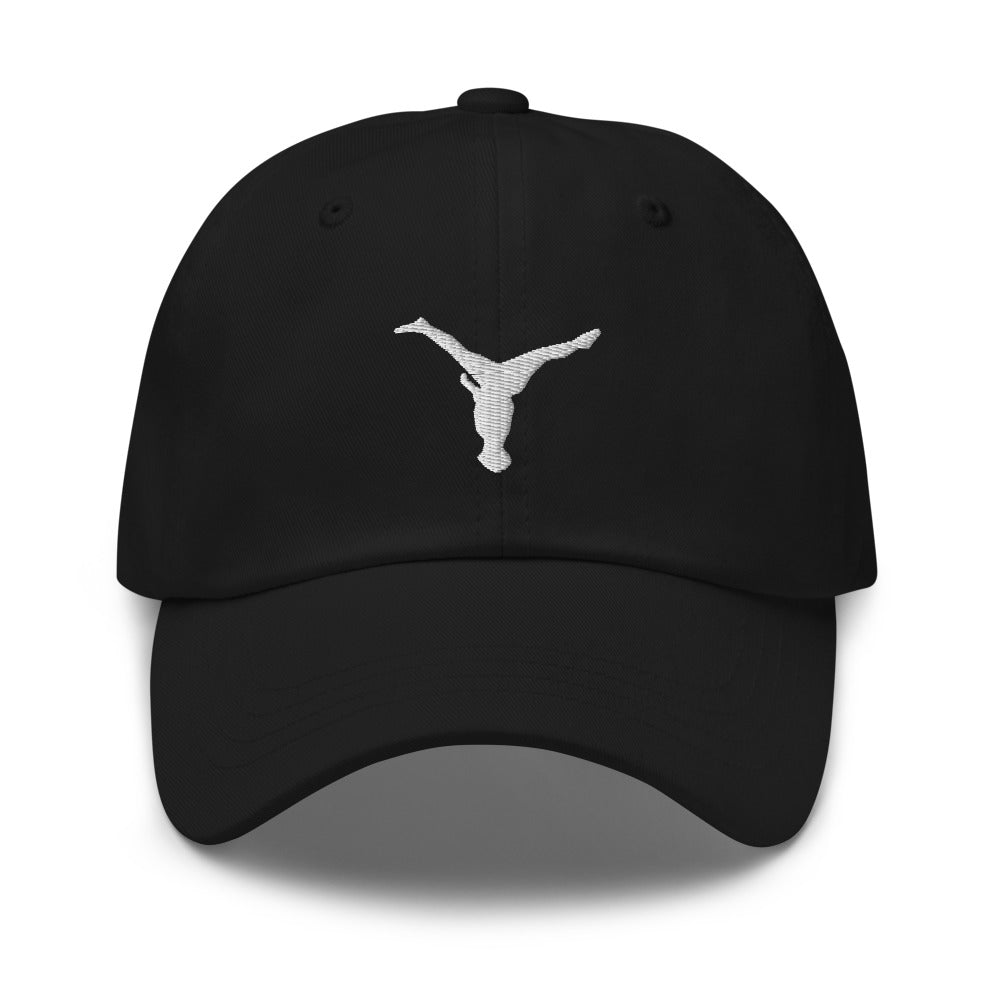 Dad Hat - White Split Leg Logo