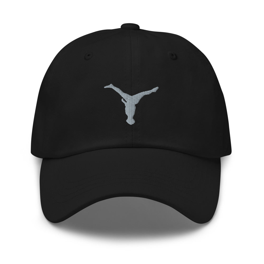 Dad Hat - Grey Split Leg Logo