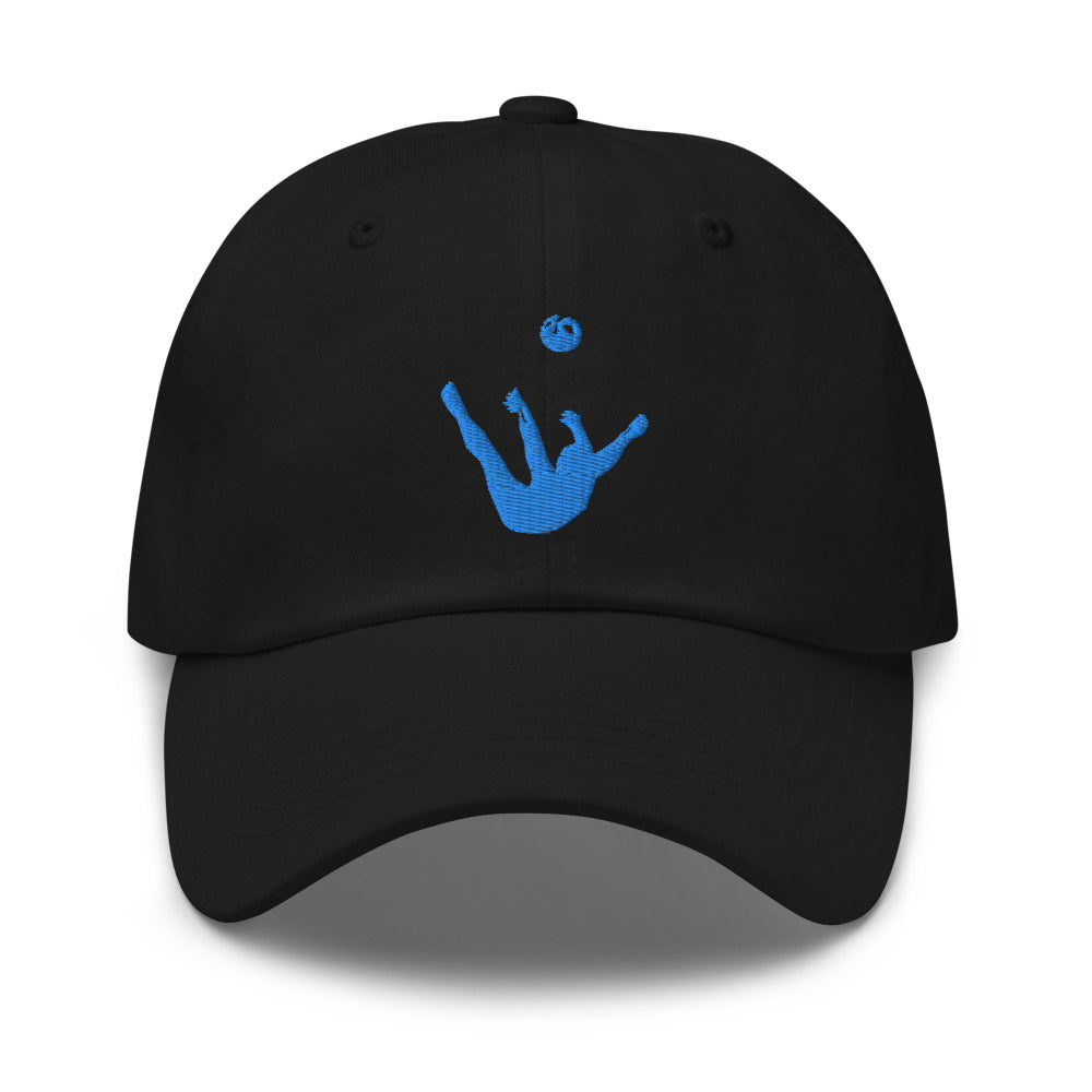 Dad Hat - Aqua Blue Trick Shot Logo