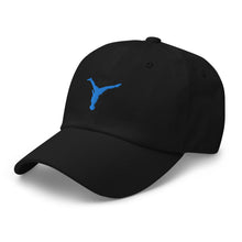 Load image into Gallery viewer, Dad Hat - Aqua Blue Split Leg Logo
