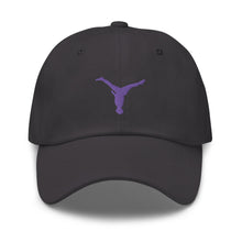 Load image into Gallery viewer, Dad Hat - Purple Split Leg Logo
