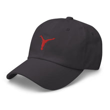 Load image into Gallery viewer, Dad Hat - Red Split Leg Logo
