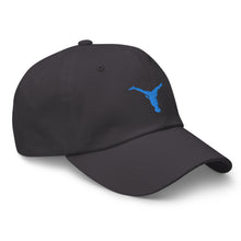 Load image into Gallery viewer, Dad Hat - Aqua Blue Split Leg Logo
