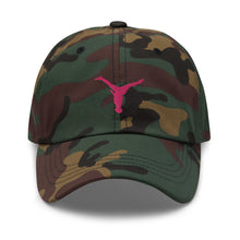 Load image into Gallery viewer, Dad Hat - Pink Split Leg Logo
