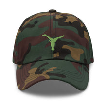 Load image into Gallery viewer, Dad Hat - Green Split Leg Logo
