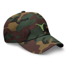 Load image into Gallery viewer, Dad Hat - Green Split Leg Logo
