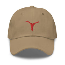 Load image into Gallery viewer, Dad Hat - Red Split Leg Logo
